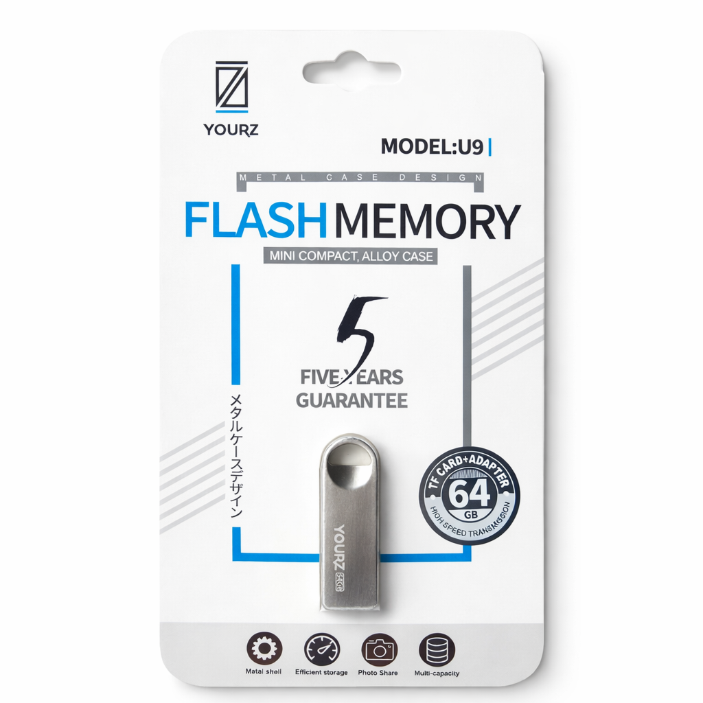 USB Flash Drive YOURZ-U9, 64GB, USB 3.0, Flash Drive, Silver