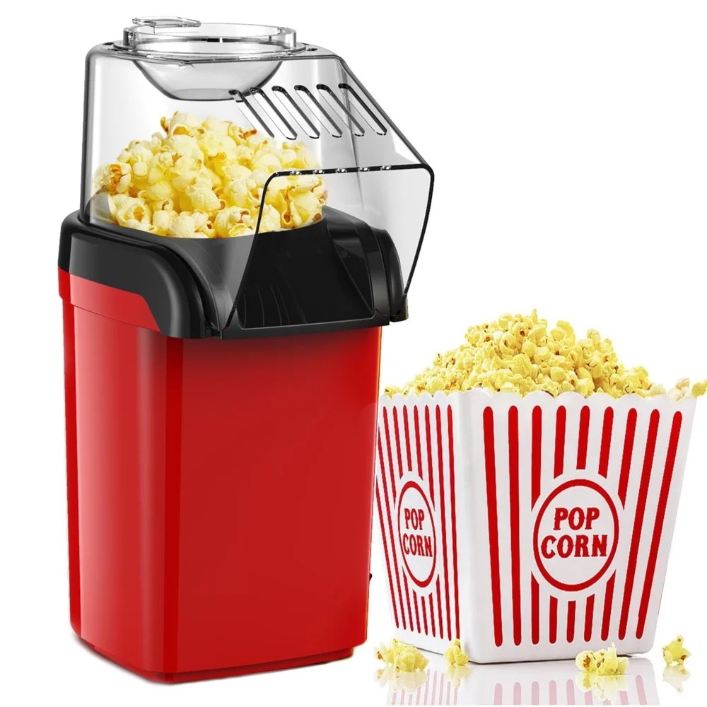 Mini Electric Popcorn Popper - Oil-Free (1200W)