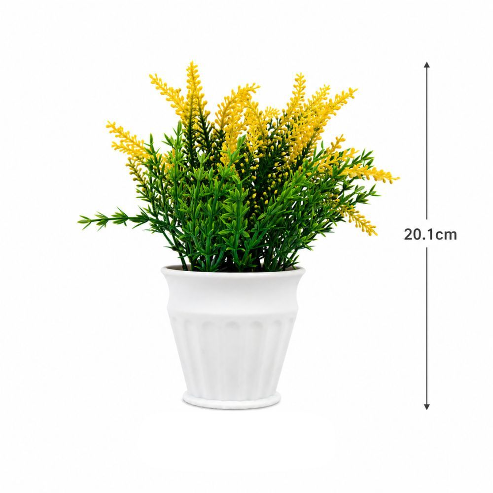 Luxury Realistic Artificial Plant Decor In Elegant White Pot