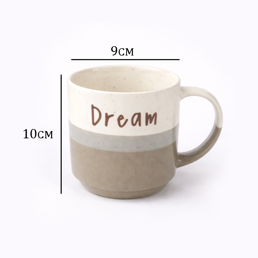 Dream Printed Ceramic Coffee Mug – 10cm x 9cm Modern Minimal Tea & Coffee Cup with Handle