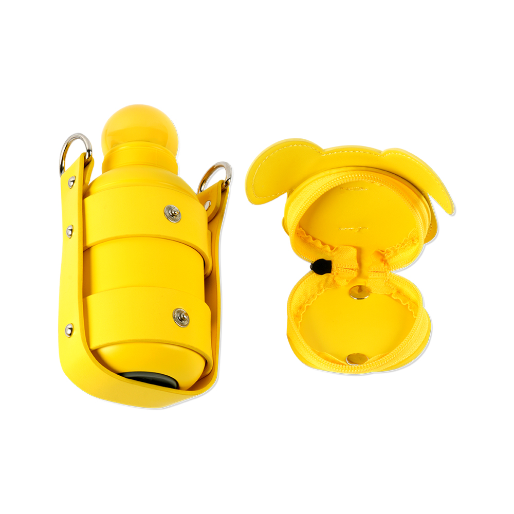 Cute Cartoon Kids Water Bottle 380ML with Protective Cover & Strap – Leakproof Portable School Drinking Bottle for Boys & Girls