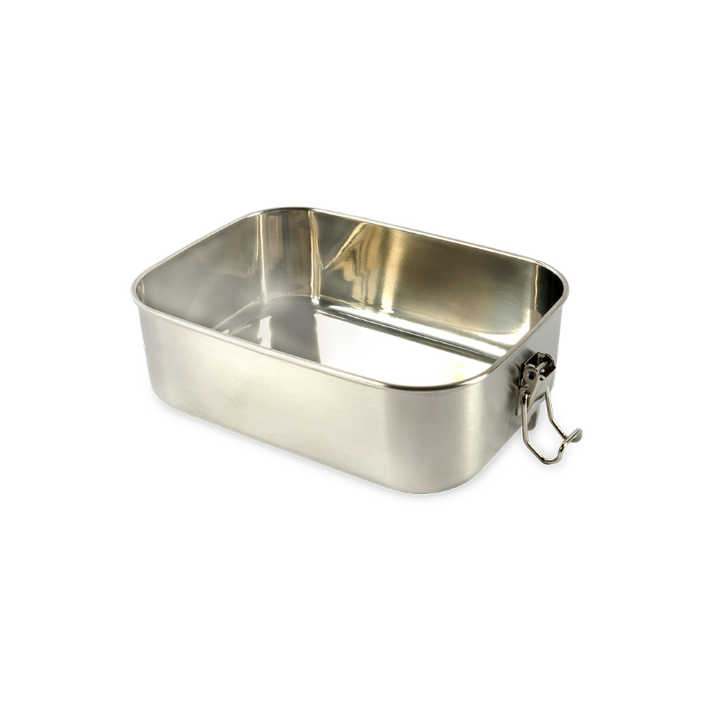 Stainless Steel Lunch Box 1200ML 20CM x 15CM – Large Leakproof Meal Container