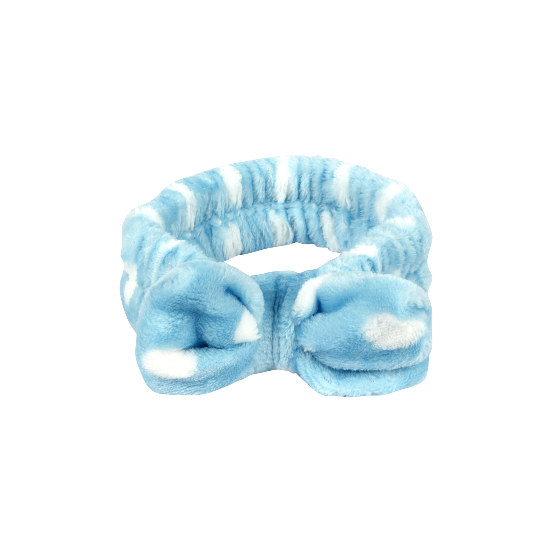 Microfiber Spa Set: Plush Makeup Headband & Water-Absorb Wristbands