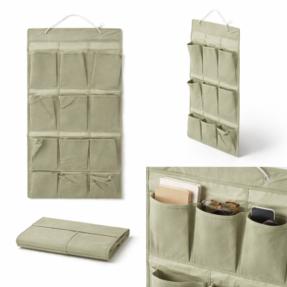 Premium Hanging Storage Organizer Bag 40x89cm – Multi-Pocket Closet & Door Organizer with Durable Fabric & Space Saving Design