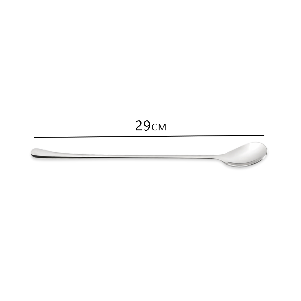 Stainless Steel Cocktail Mixing Spoon – Long Handle Bar Spoon for Cocktails, Juice & Beverages (Size 28cm)