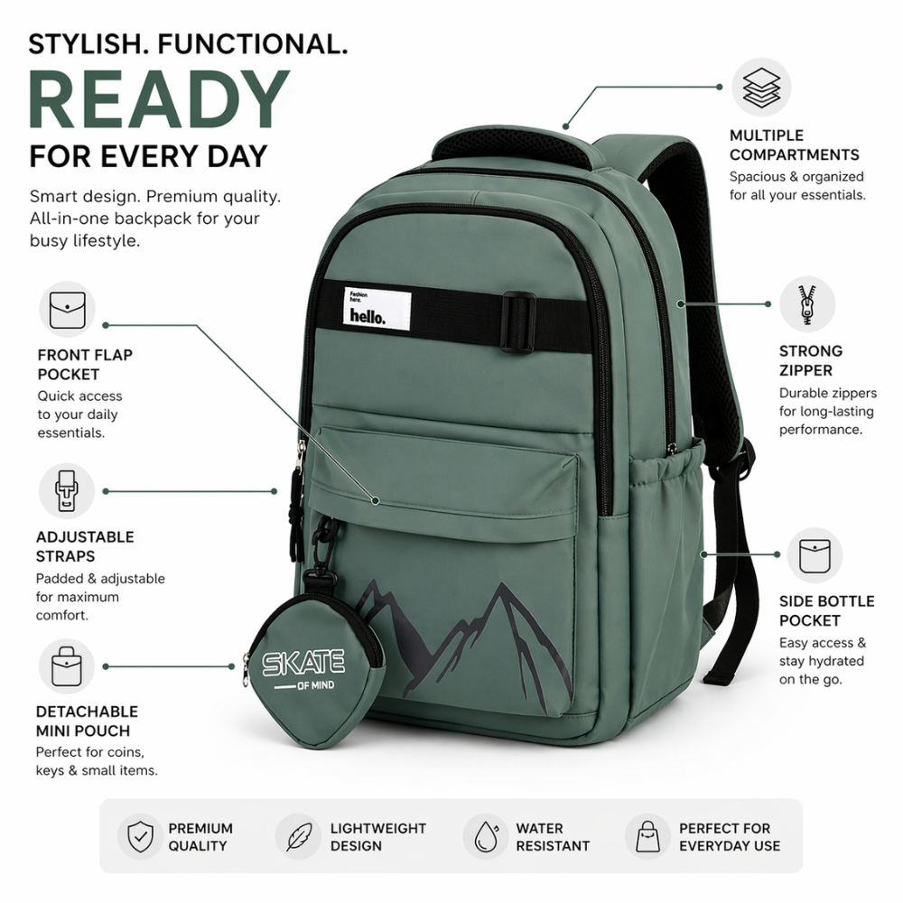 Urban Multi-Functional Tactical Backpack