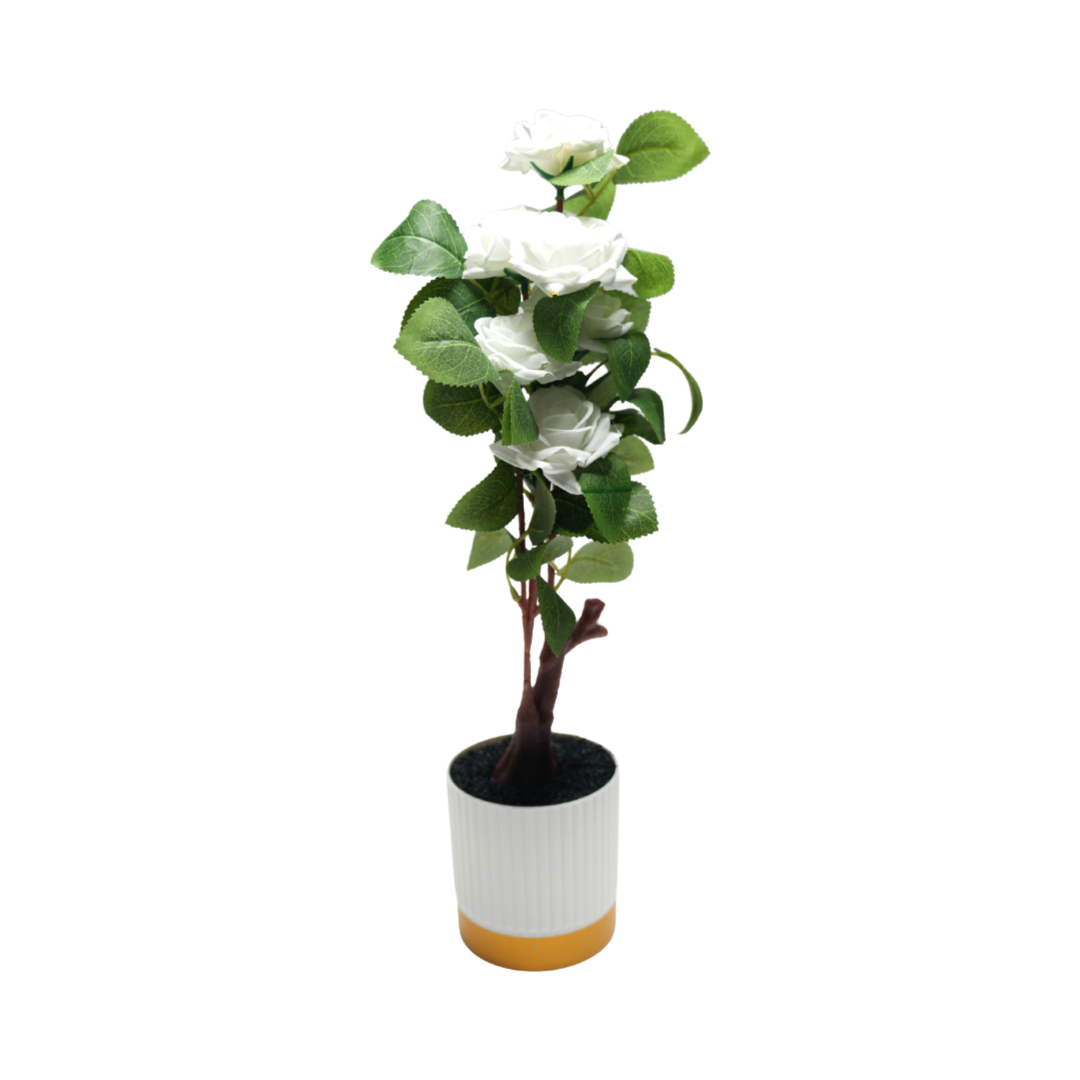 White artificial rose tree |Artificial Flowers