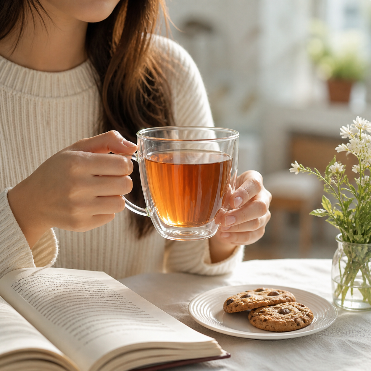 Premium Insulated Double Walled Borosilicate Glass Coffee And Tea Mug