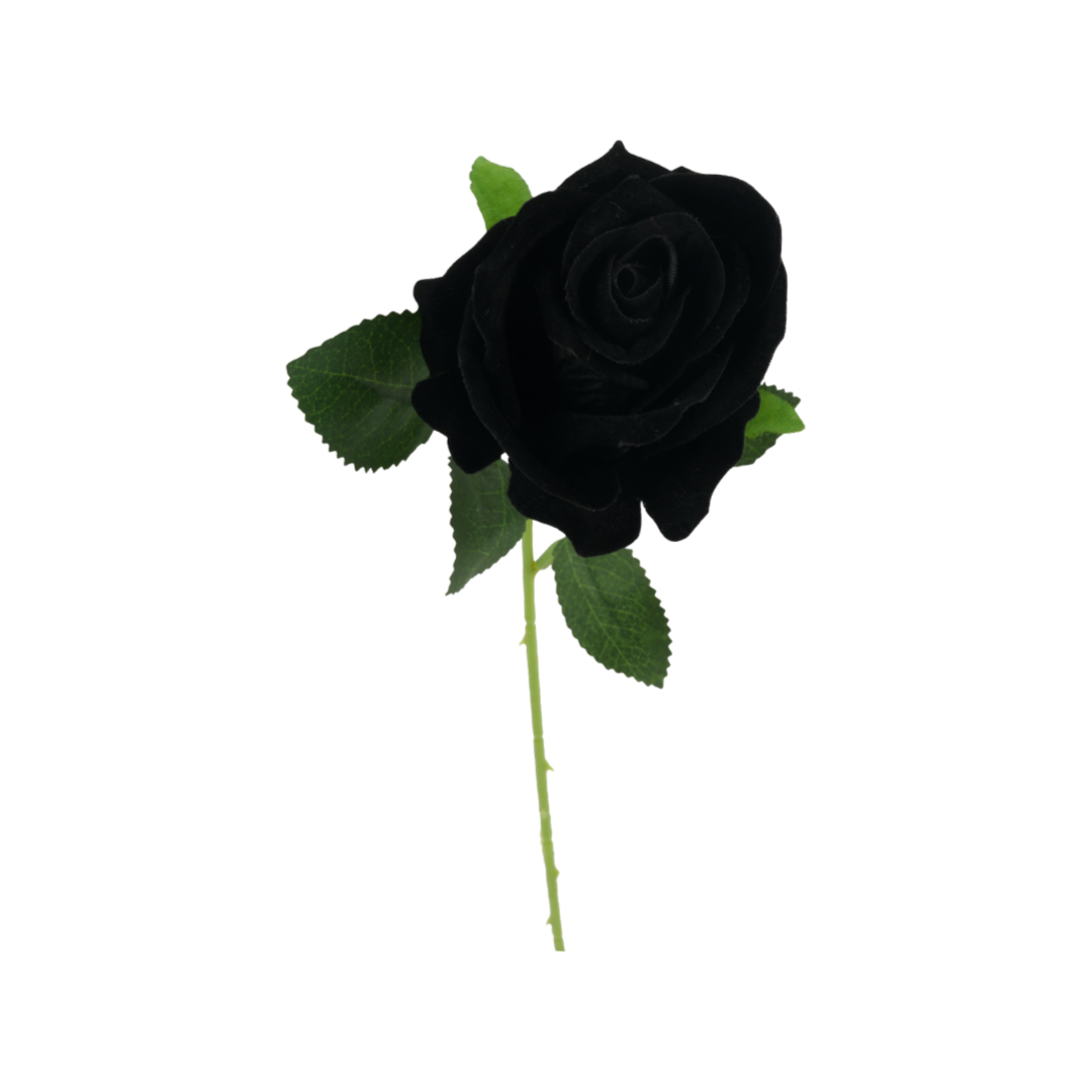 Artificial black rose Artificial Flower Gothic-themed home decorations.