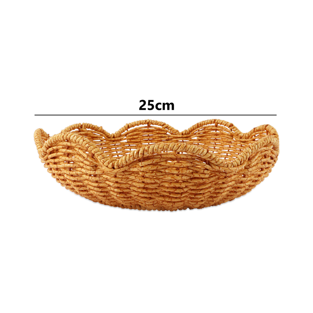 Woven Fruit Tray & Home Organizer Basket | Bread basket -25cm