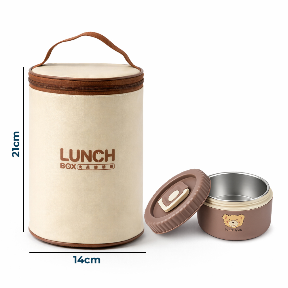3-Piece Portable Lunch Box Set with Lock Lid – Compact Food Storage Container Set for Office, School & Travel