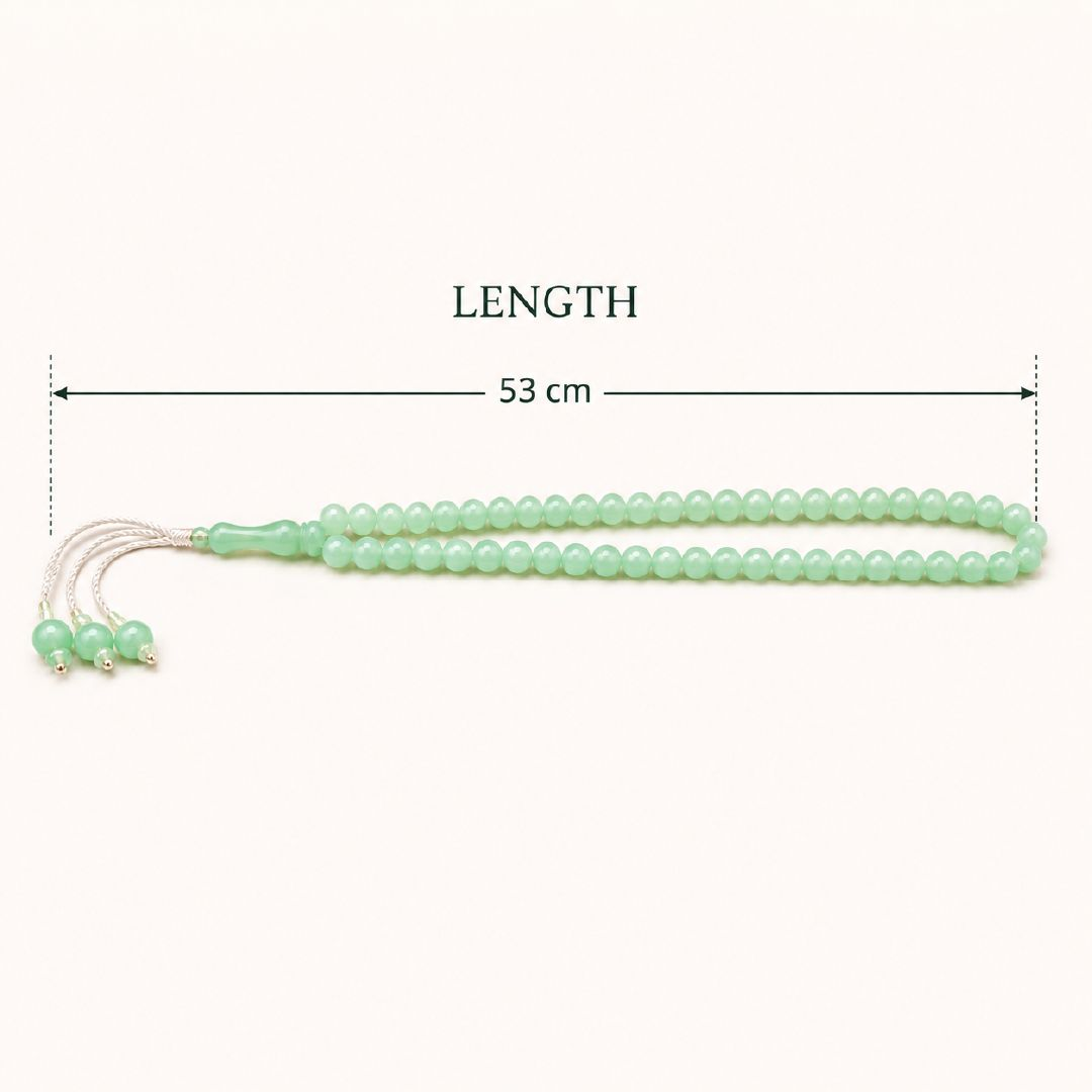 Witty Pale Luminous Tasbih Prayer Beads For Dhikr And Daily Prayer – 53Cm