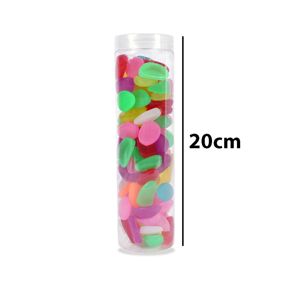Luminous & colourful Garden & Home Decor Stones (20cm Jar)
