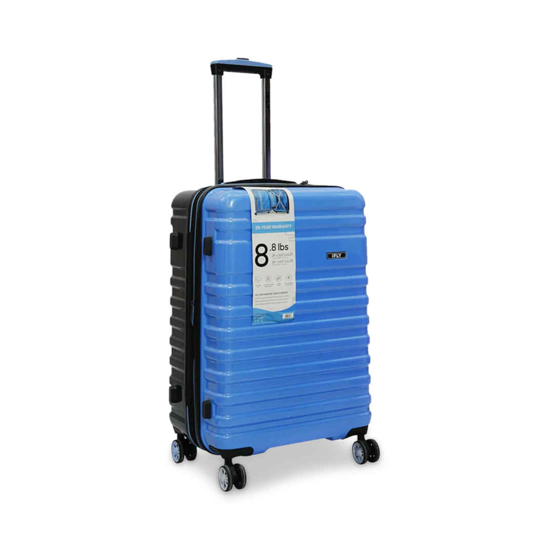 IFly 20-Inch Hard Shell Cabin Trolley Suitcase – Blue / Sky Blue Carry-On Travel Luggage