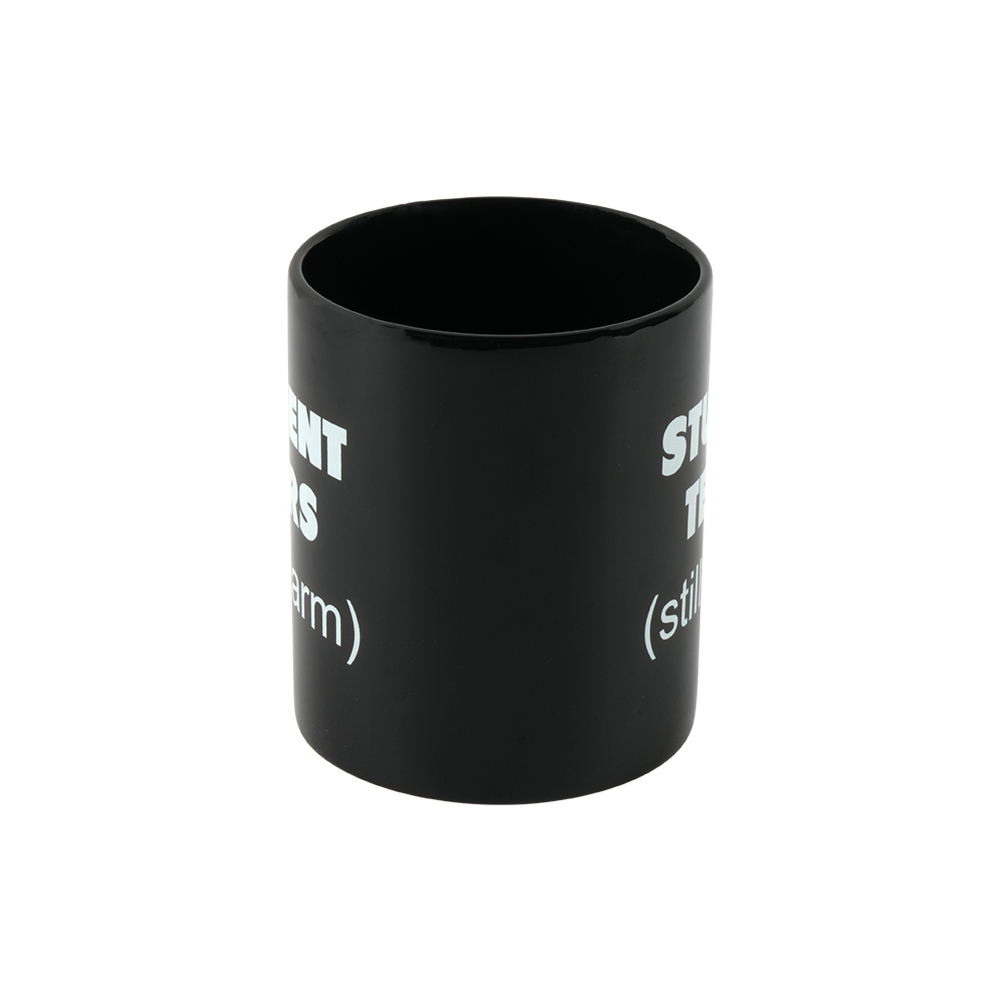 Quote Ceramic Mug – “Student Tears (Still Warm)” Coffee & Tea Mug for Daily Use (8 × 9.5 CM)