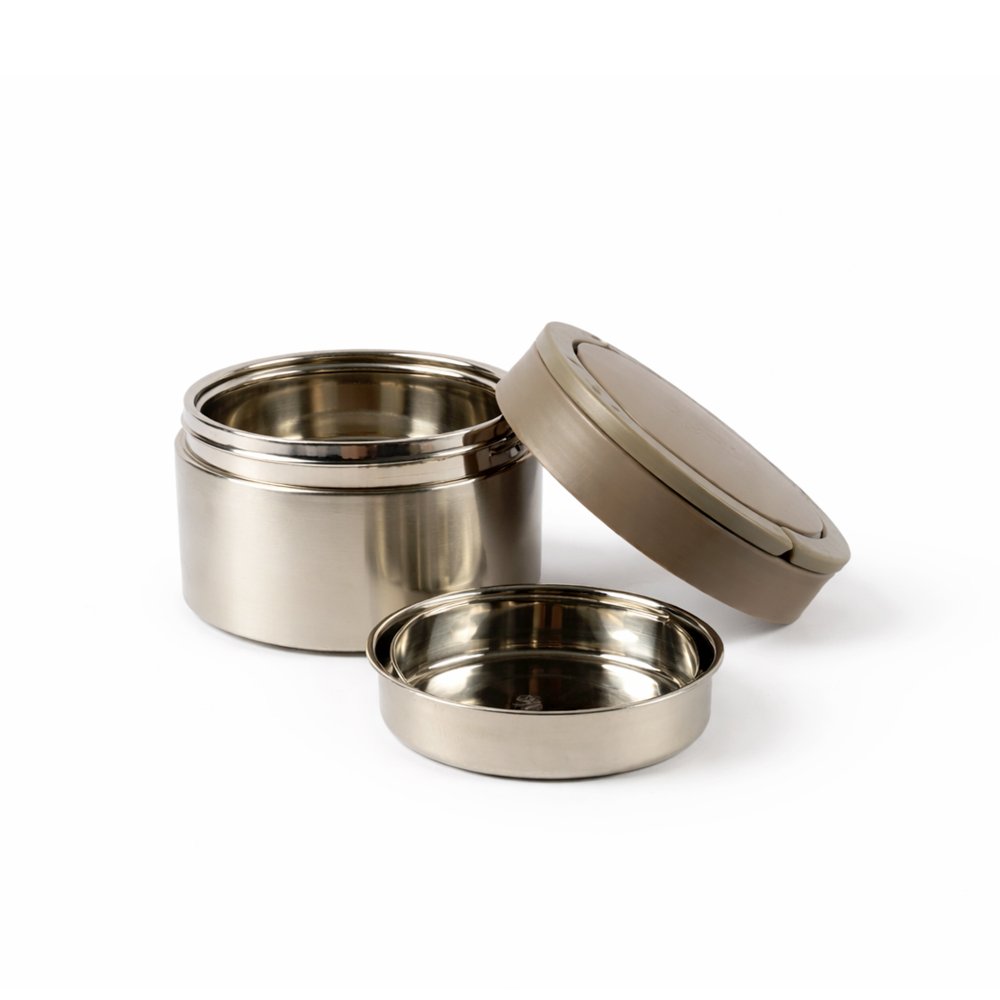 Stainless Steel Thermal Lunch Box – Insulated Food Container 1.1L (11cm x 15cm)
