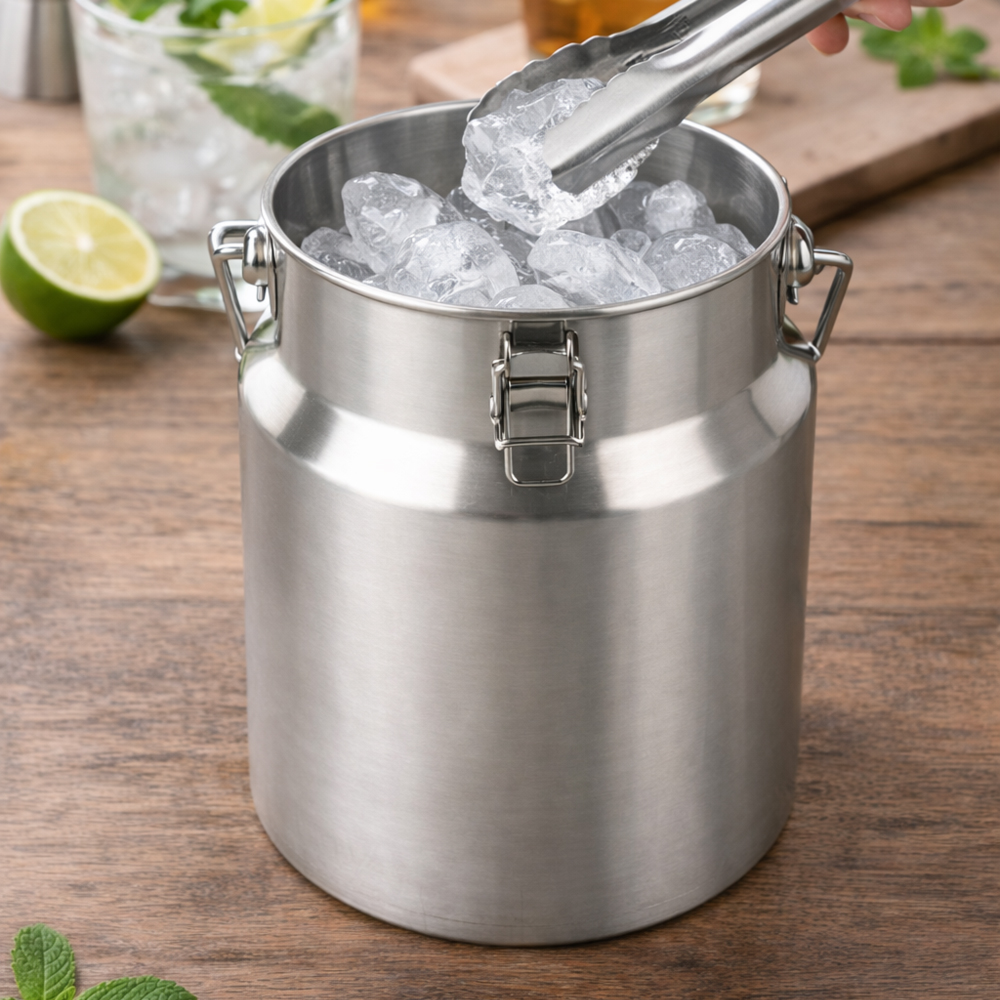 Stainless Steel Sealed Milk & Liquid Bucket