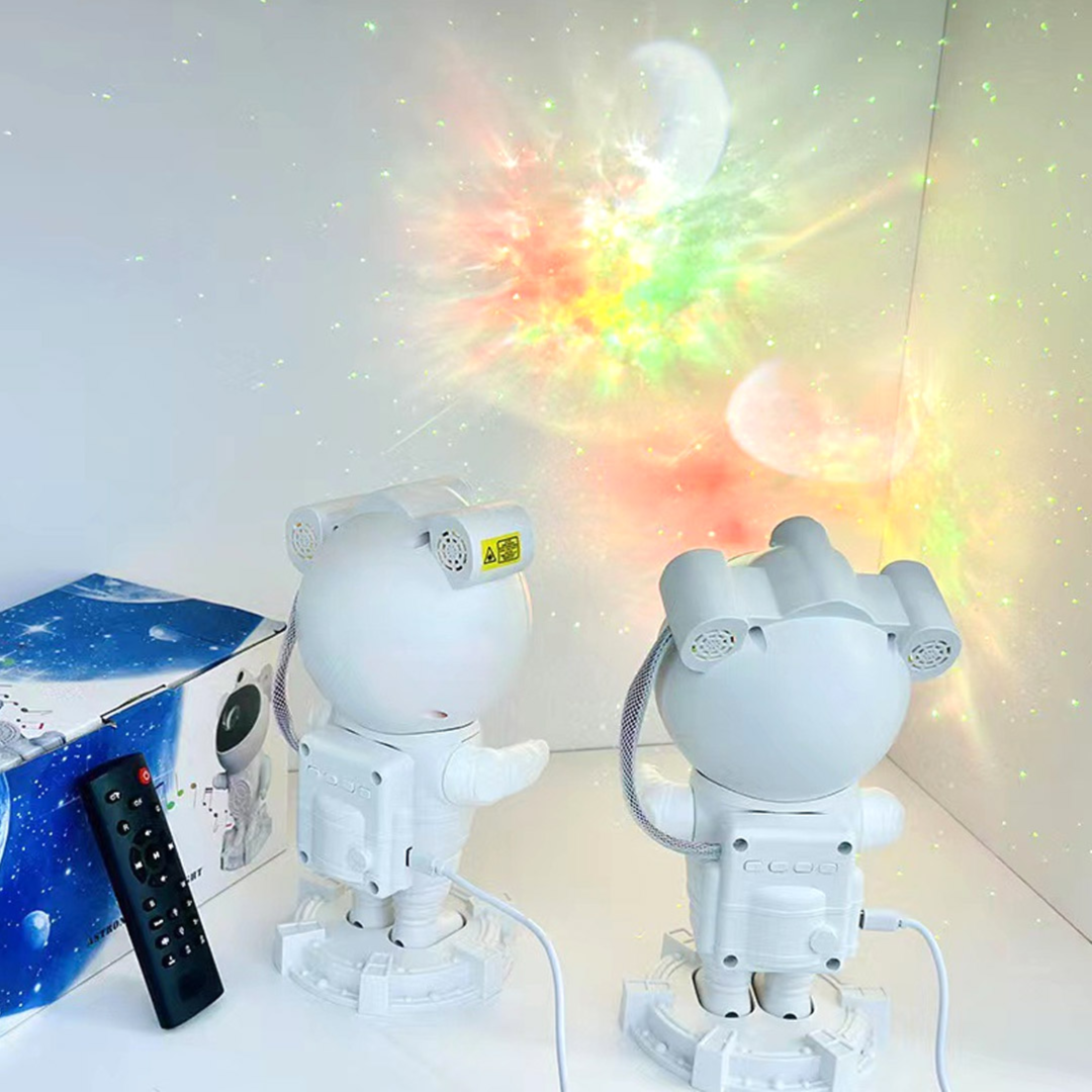 Astronaut Galaxy Star Projector - Bluetooth Speaker & Nebula Night Light
