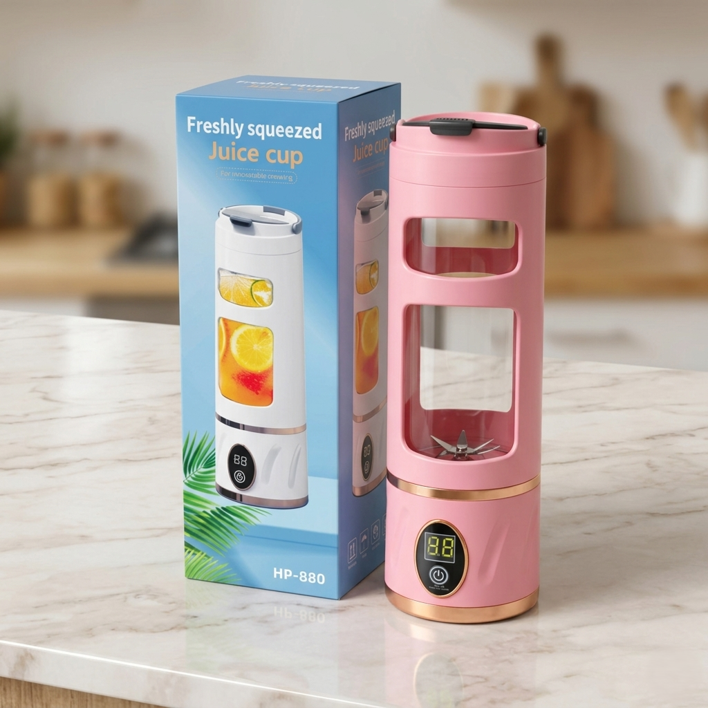Usb Rechargeable Compact Portable Smoothie Blender 450ml
