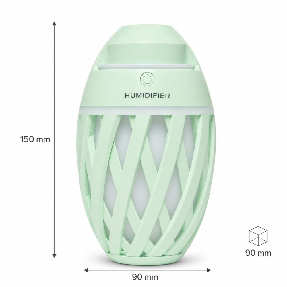 Retro Generics  Shaped Usb Ultrasonic Portable Air Humidifier With Colorful Led Night .; 150 X 90Mm; Pale