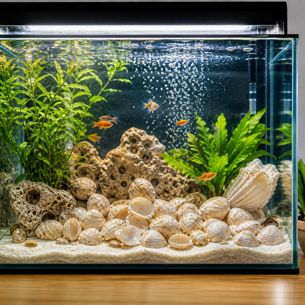 Premium Natural Decorative Sea Shells for Home, Beach & Event Décor | Large Display Box (20CM Height)