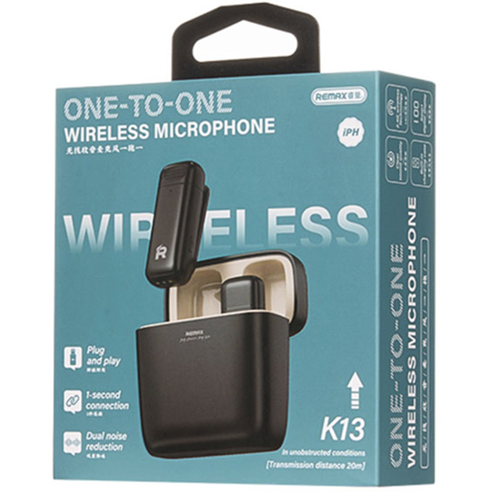 Remax K13 TYPE-C Wireless Live Stream Single Microphone