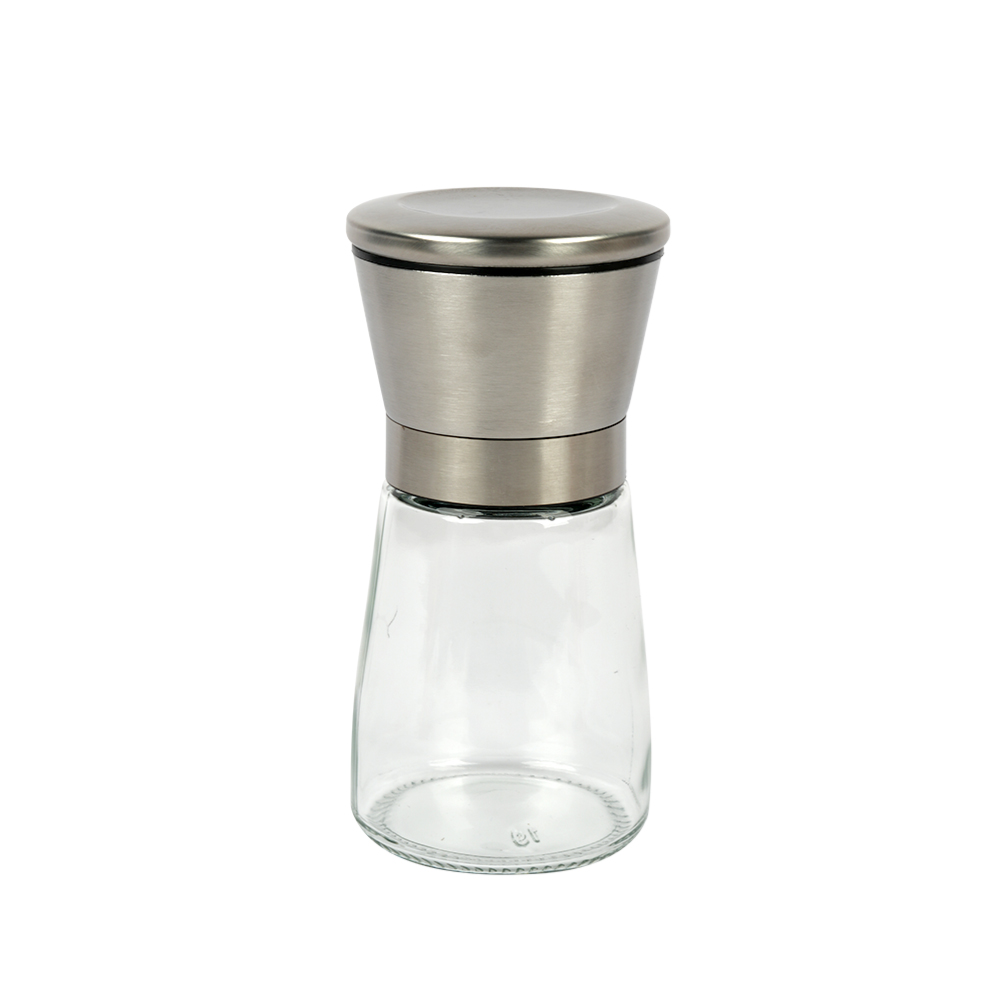 Manual Salt & Pepper Grinder - Stainless Steel & Glass