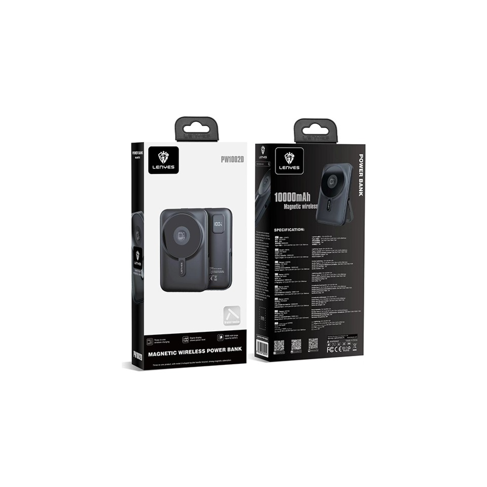 Lenyes PW1002D 10000 mAh Wireless Powerbank