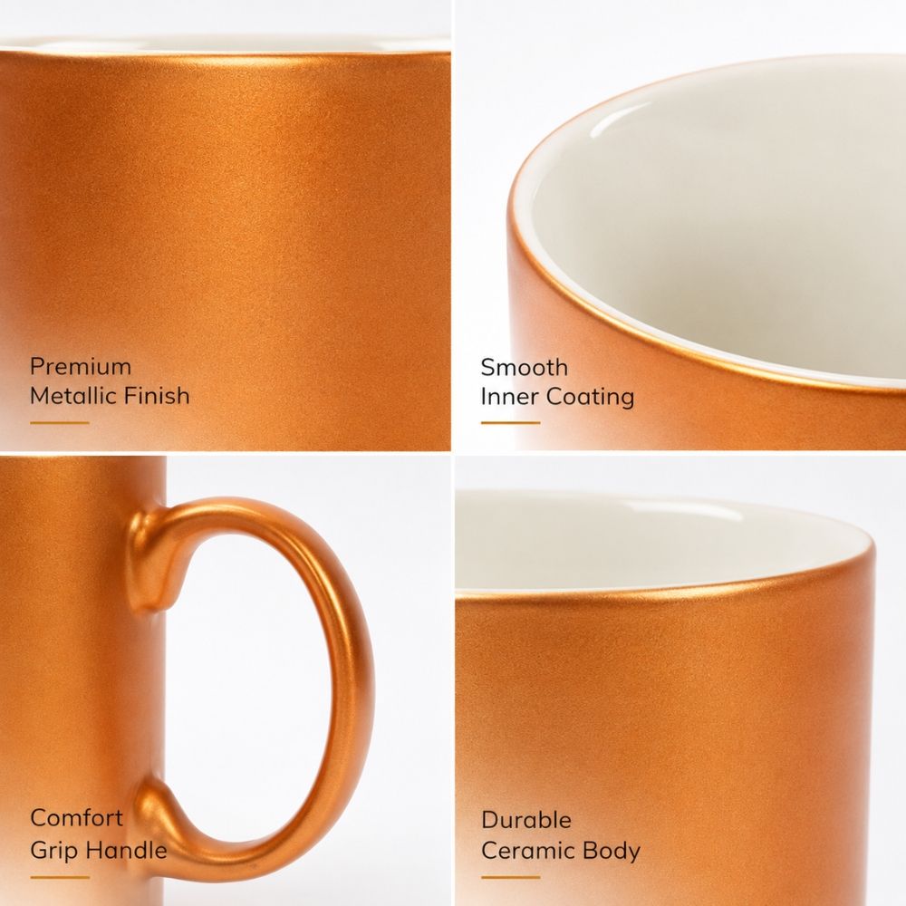 Exclusive Ceramic Coffee Mug Suitable For Sublimation Printing – (9.5 X 8Cm)