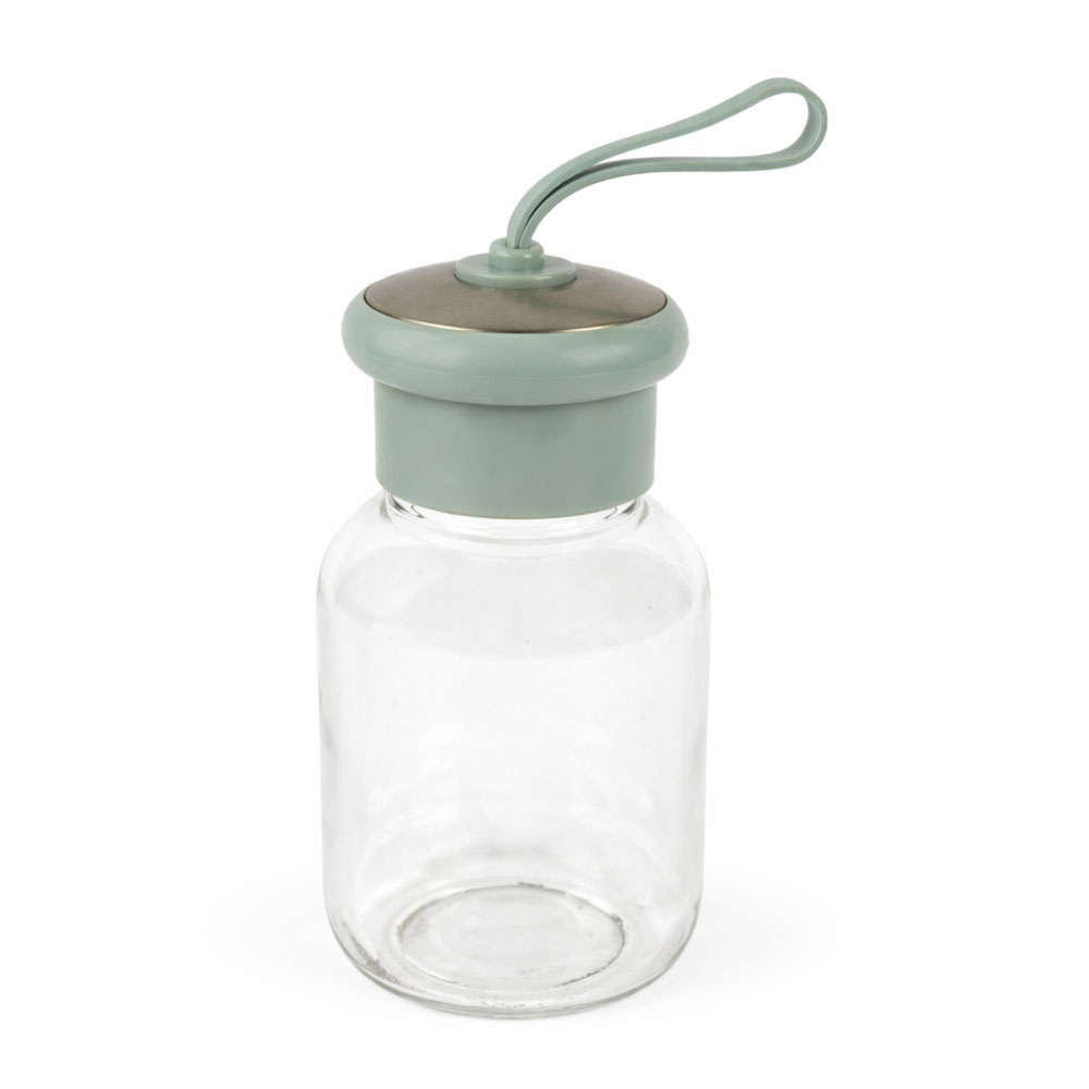 Transparent Water Bottle - Sage Green (700ml)