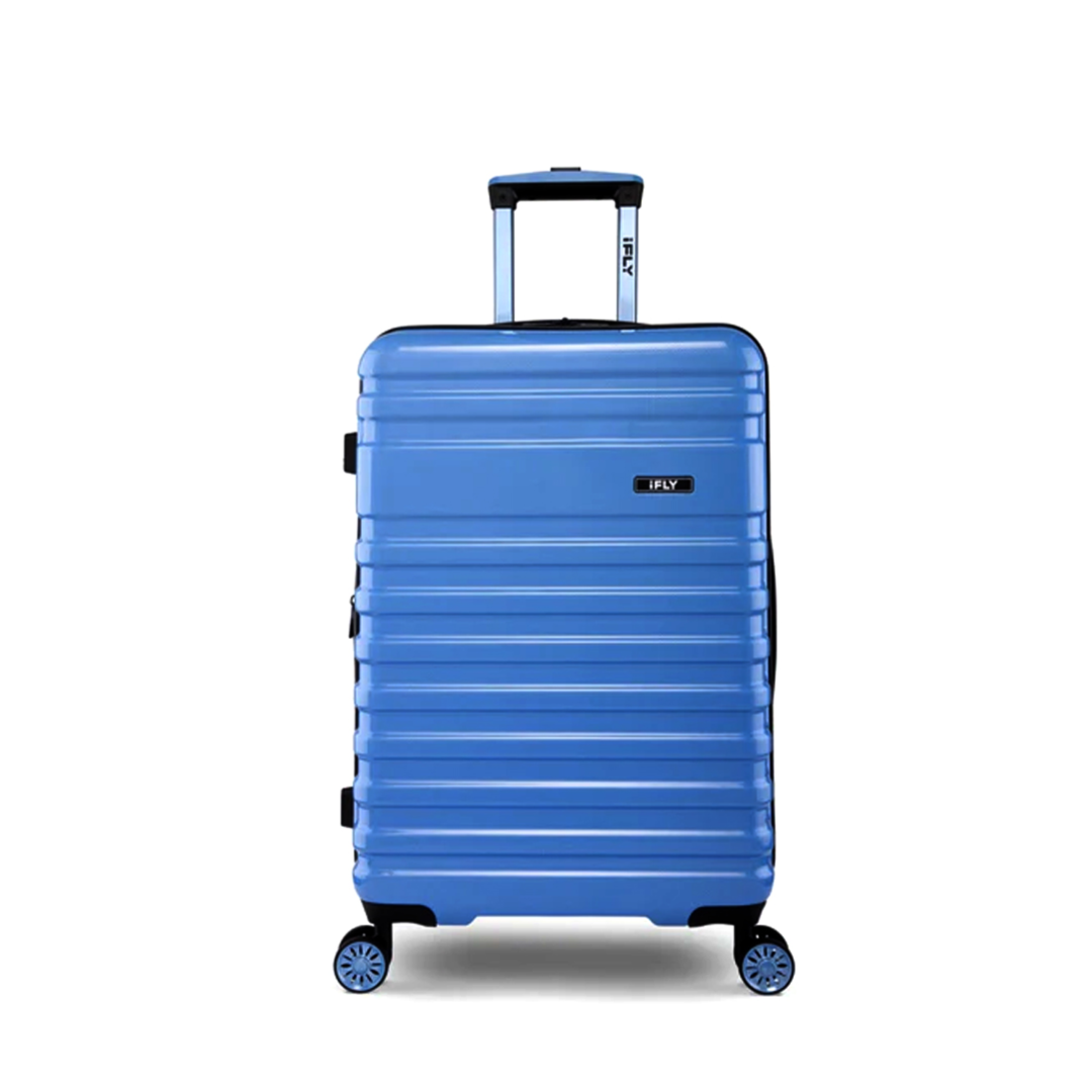 IFly 20-Inch Hard Shell Cabin Trolley Suitcase – Blue / Sky Blue Carry-On Travel Luggage