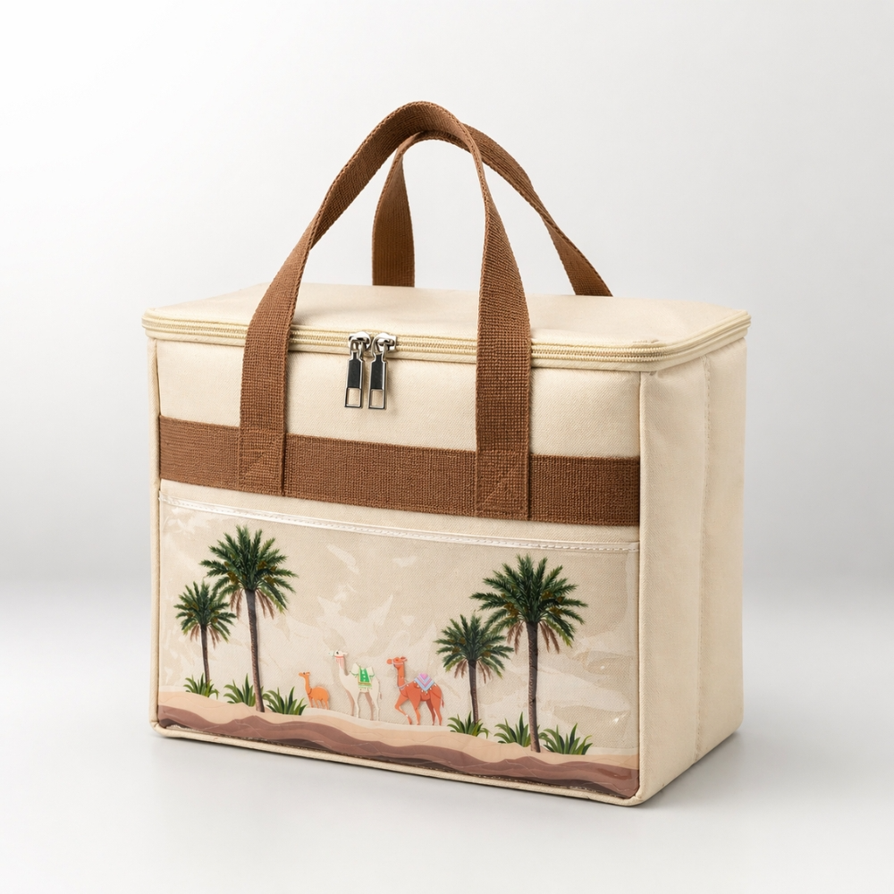 Premium Insulated Large Capacity Cooler Bag With Desert Print