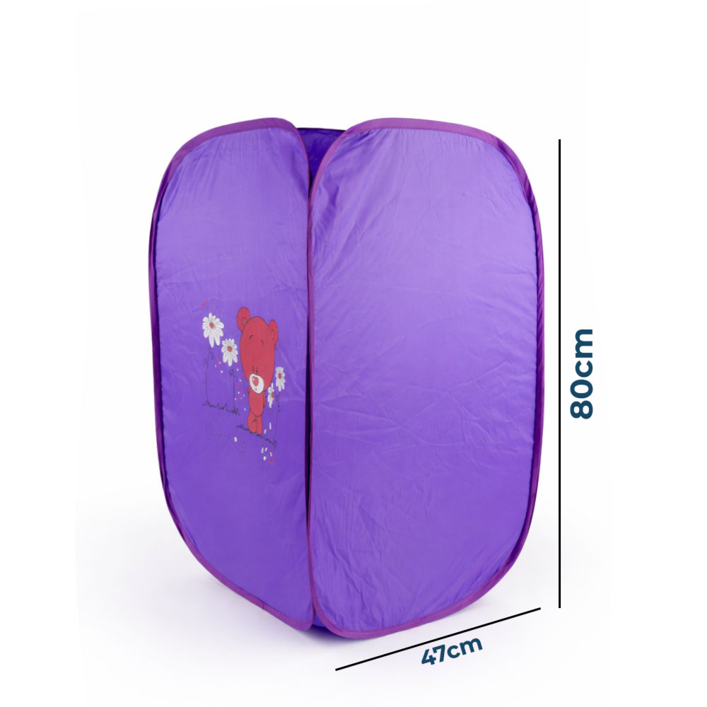 Foldable Pop-Up Laundry Basket Hamper – Large Portable Clothes Storage Basket with Handles (80×46cm)