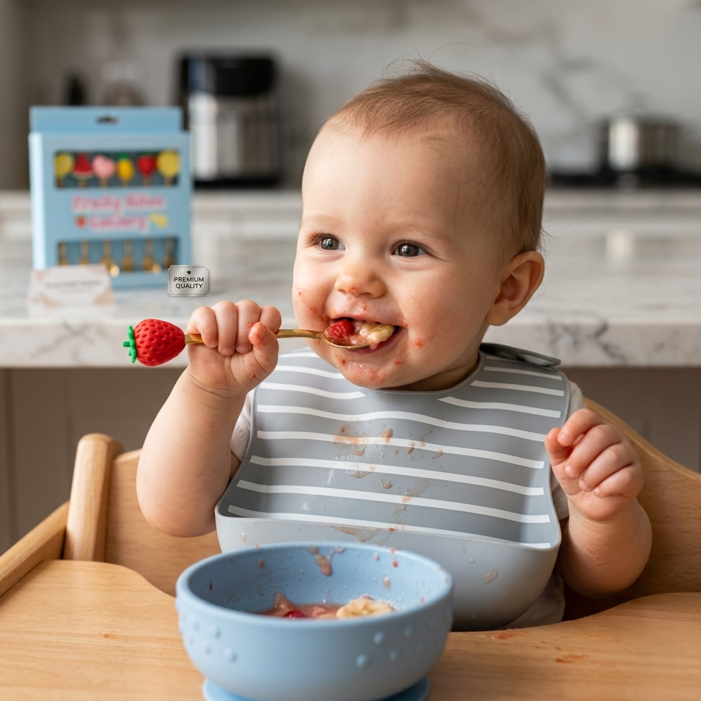 FRUITY BITES PREMIUM GOLDEN KIDS CUTLERY 6PCS SET