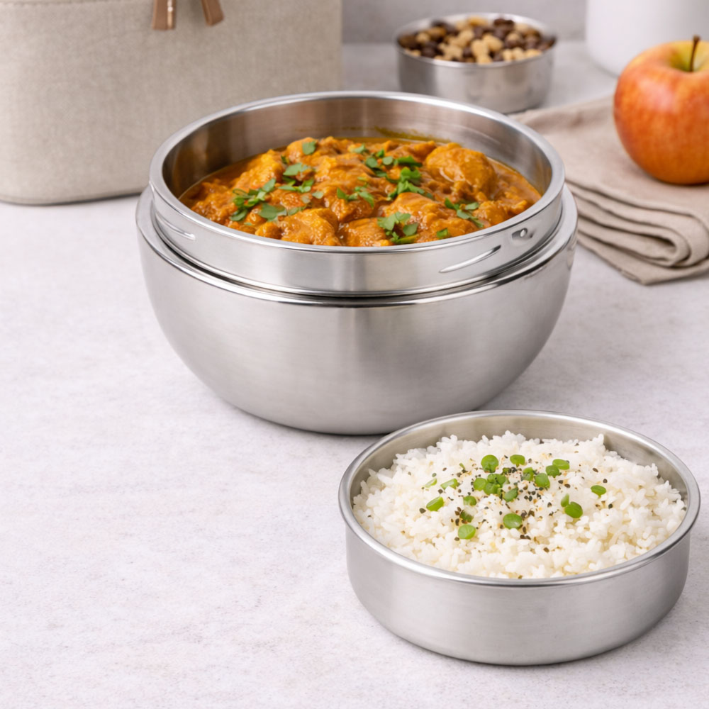 Stainless Steel Lunch Box 4500ML – Large Capacity Food Storage Container for Office, School & Travel