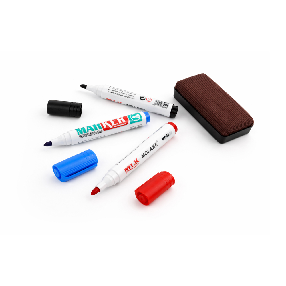 Premium Whiteboard Marker And Eraser Set for Office and School Supplies Pack