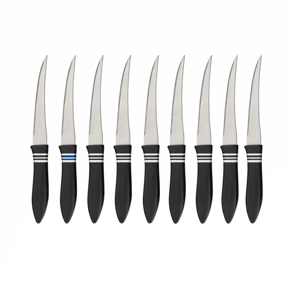 Tomato Knife Set (Stainless Steel) - Black