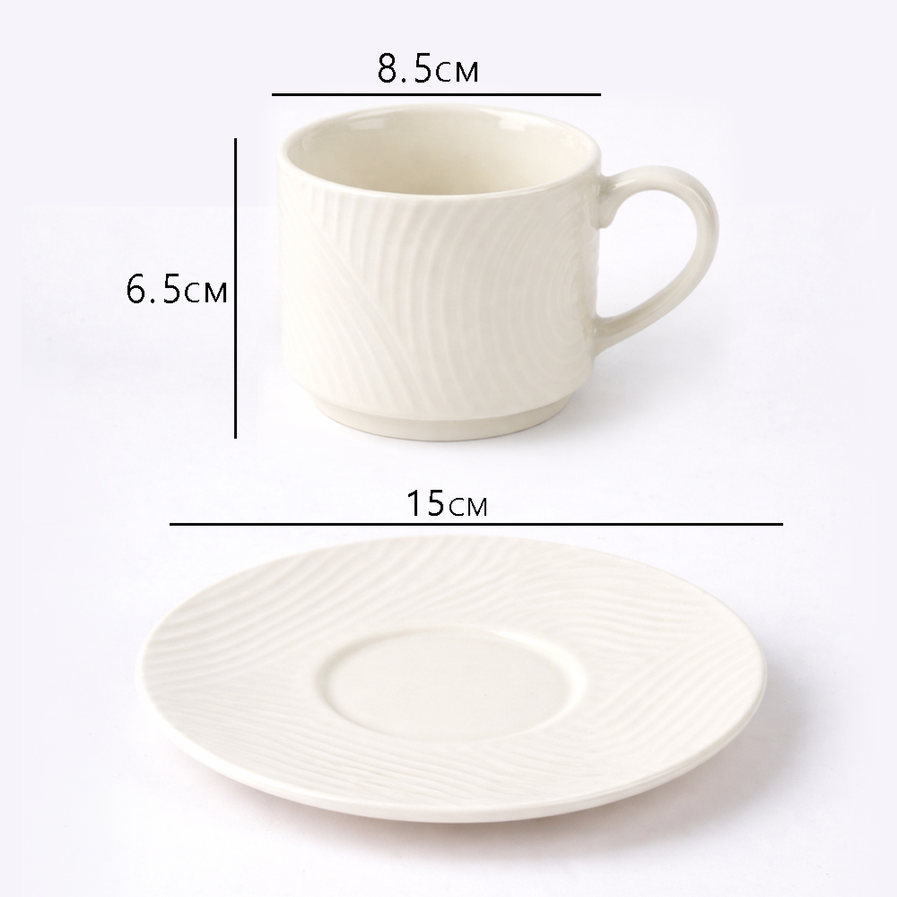 Luxury 12 PCS Ceramic Cup & Saucer Set – Elegant Tea & Coffee Serving Set