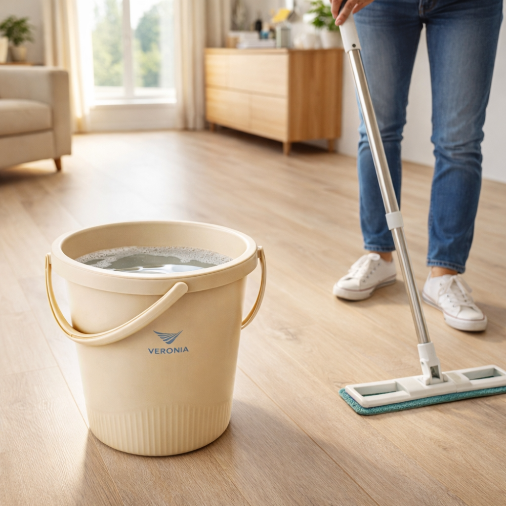 20L Plastic Bucket with Lid & Handle – Multi-Purpose Storage Bucket (33cm × 36cm)
