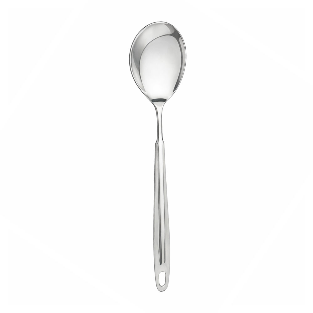 Heavy-Duty Stainless Steel Serving Spoon (Solid)
