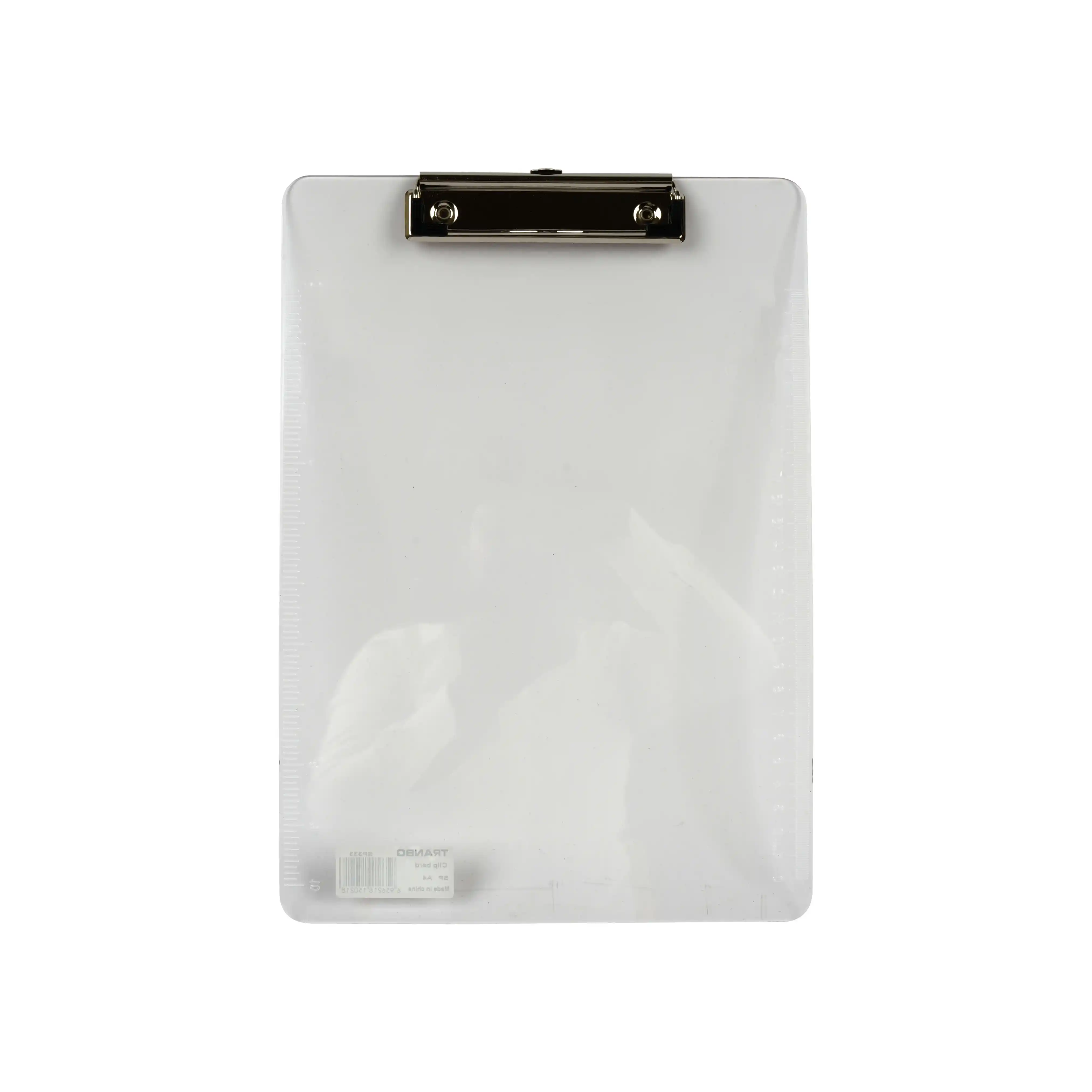 TRANBO Premium Clear Acrylic Clipboard - A4/Letter Size