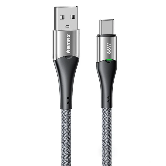 REMAX RC-C117 1.2m 66W USB to Type-C Smart Power-off Fast Charging Data Cable(Dark Blue)