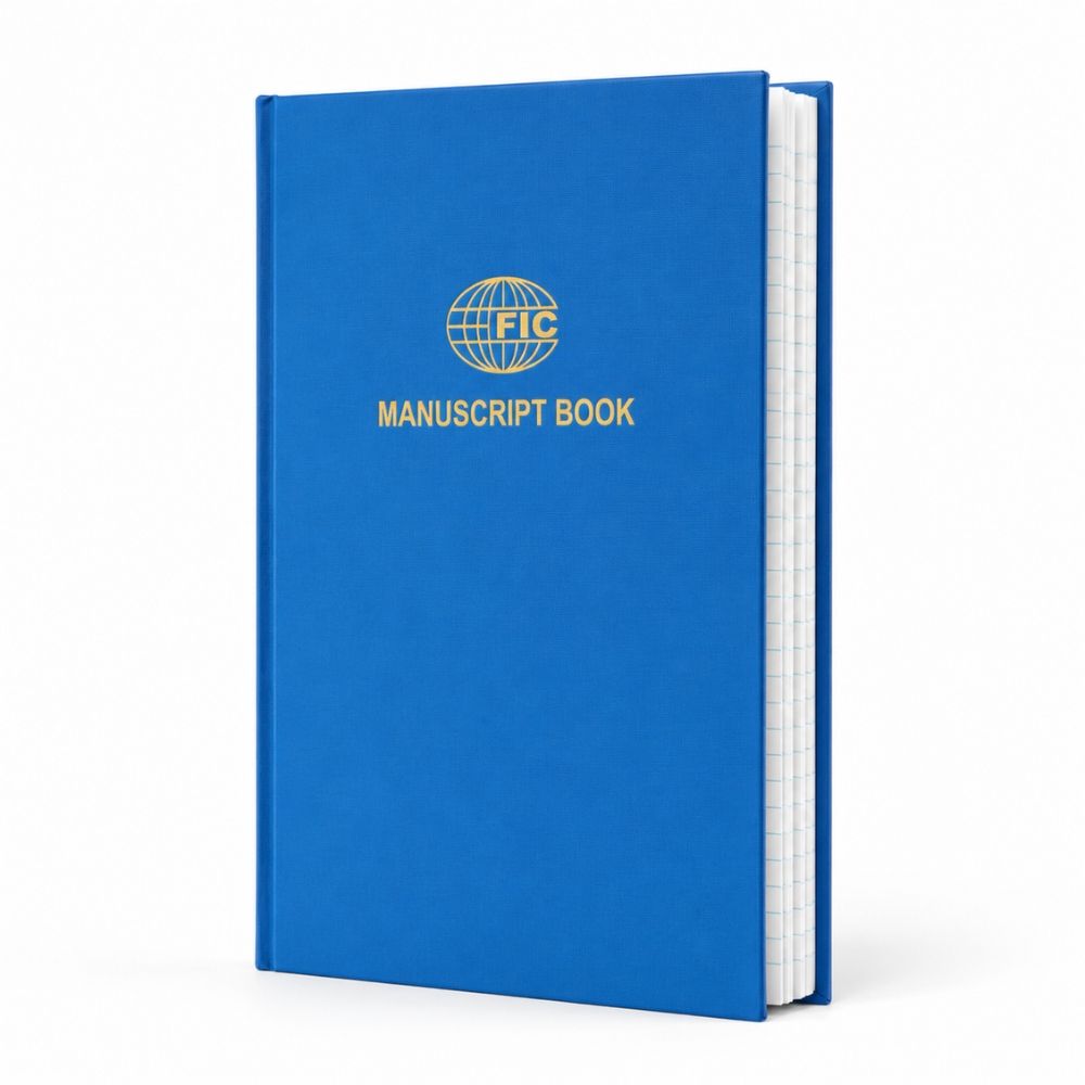 Professional Blue Hardcover Manuscript Notebook – Durable Long - Term Journal – 32x20x1.3cm