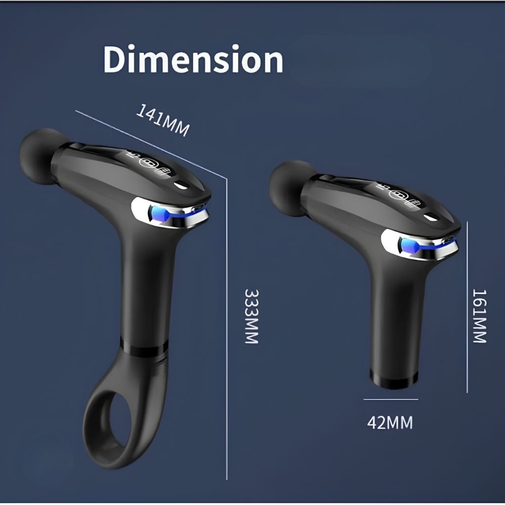 Hb 005 Long Handle Portable Fitness Massage Gun For Muscle Recovery & Slimming / Fascial Massage Gun