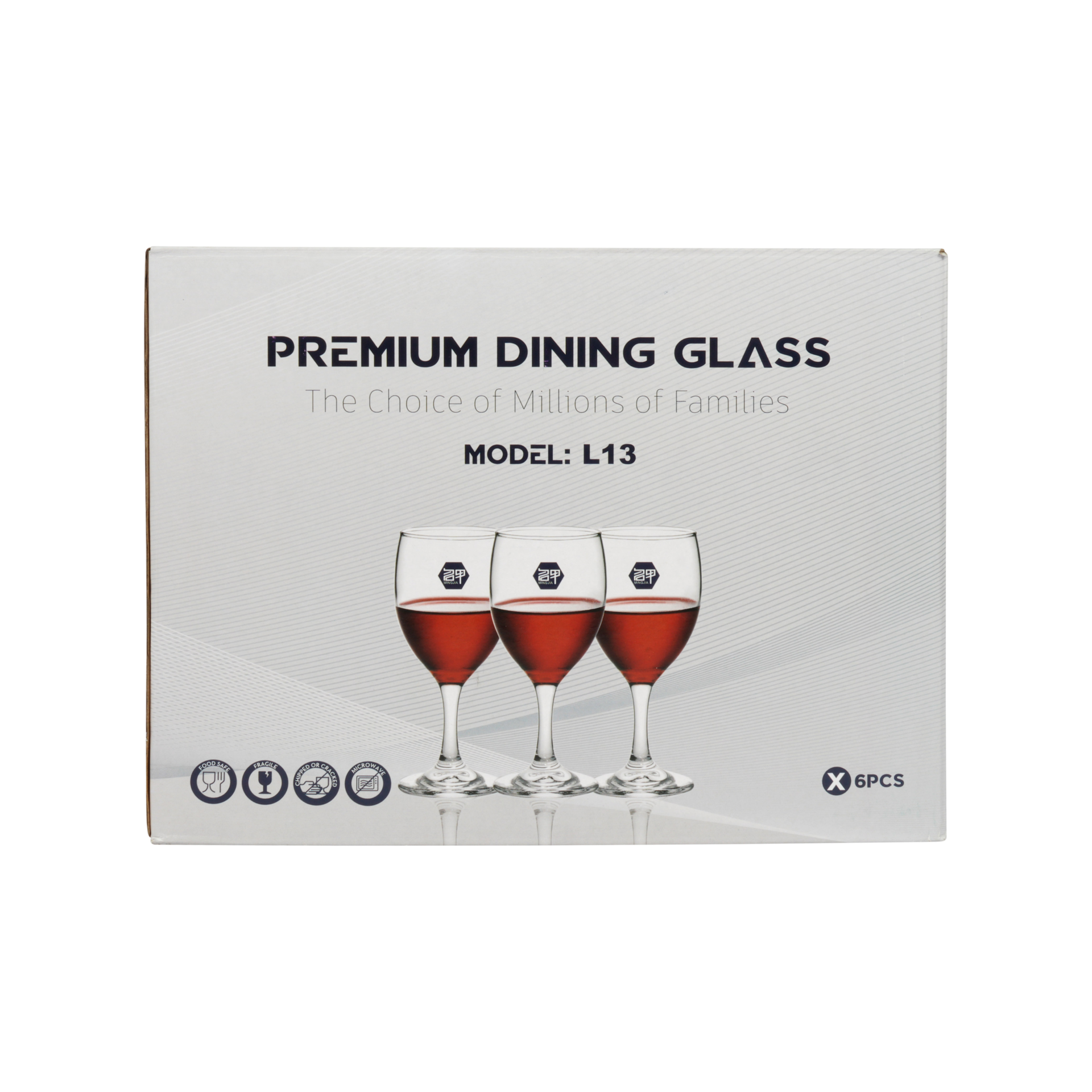 L13 PREMIUM DINING GLASS SET (6 PIECES) | ELEGANT, DURABLE & VERSATILE