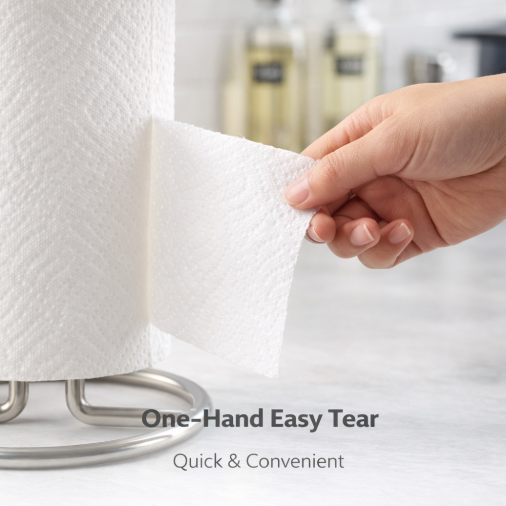 Elegant Minimalist Stainless Steel Paper Towel Holder -height 30cm