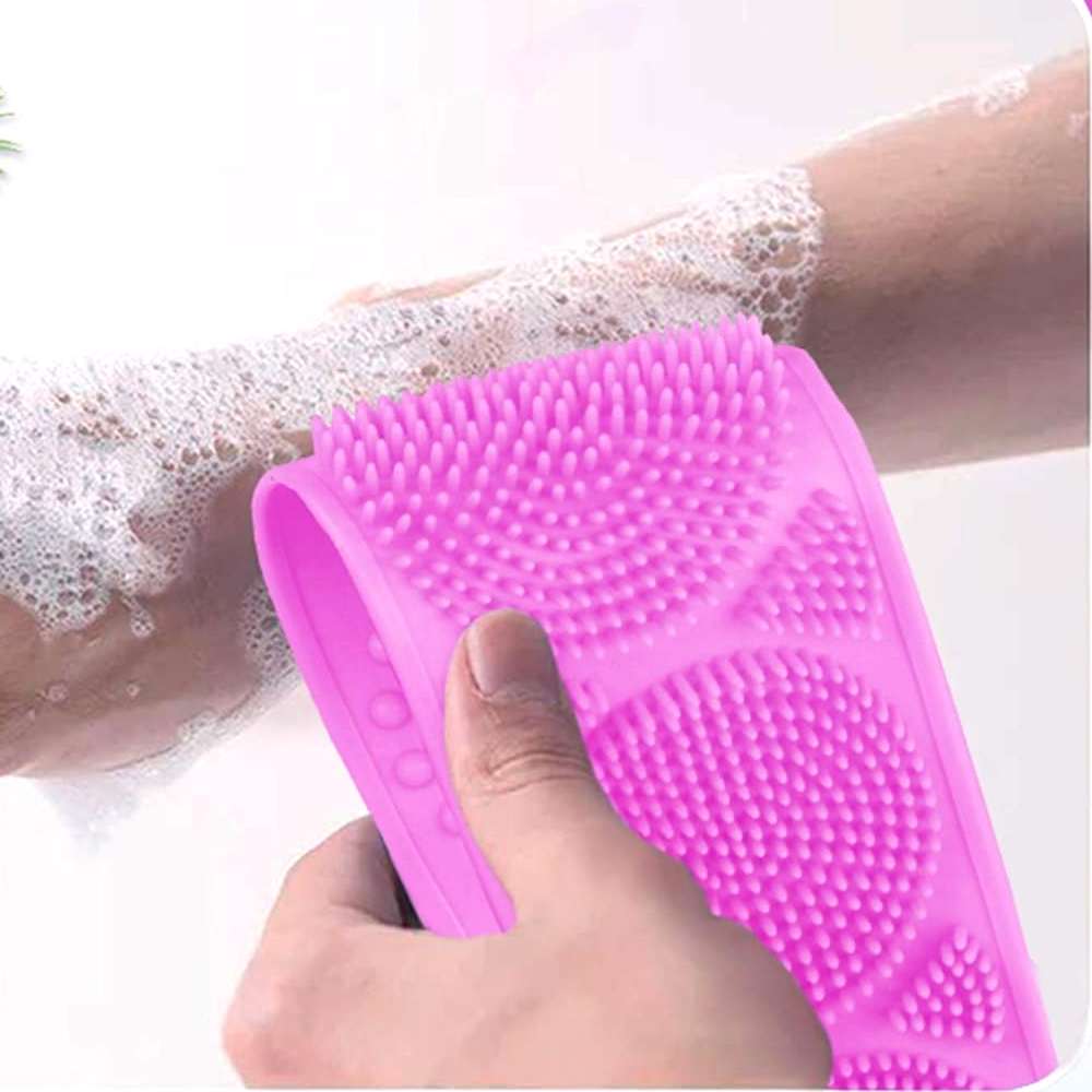 Premium Silicone Bath Rub | Double-Sided Body Back Scrubber