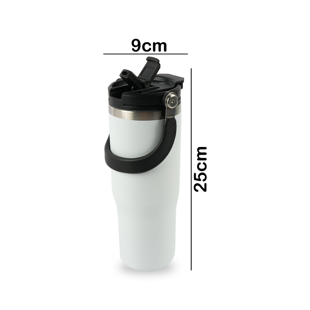 Premium Insulated Vacuum Flask Travel Mug – Hot & Cold Beverage Bottle (25 × 9 CM)