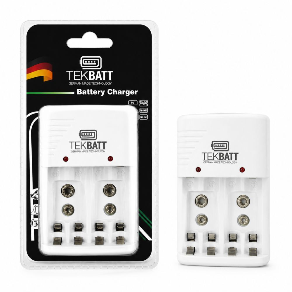 Tekbatt Smart Four Slot Universal Battery Charger For Ni Mh Ni Cd Aa Aaa Rechargeable Batteries