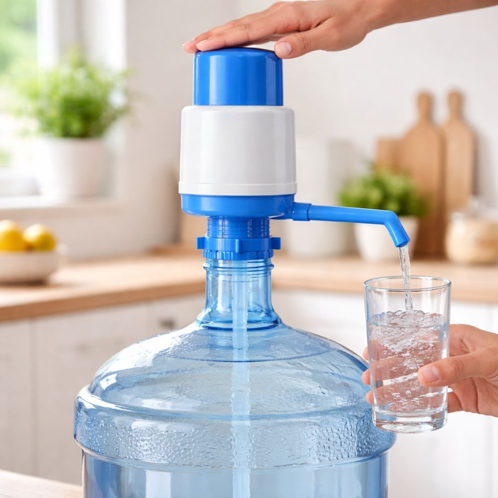 Accessible Manual Water Bottle Pump – Universal Fit For Large Jugs – (23Cm)